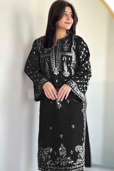 Summer Eid Collection Formal  2-Pc Air-jet Lawn With Heavy Embroidery Shirt And Plain Trouser