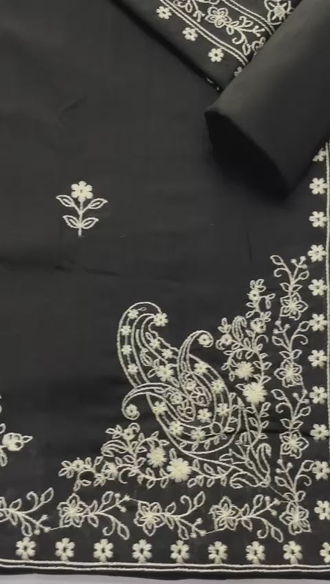 Summer Eid Collection Formal  2-Pc Air-jet Lawn With Heavy Embroidery Shirt And Plain Trouser