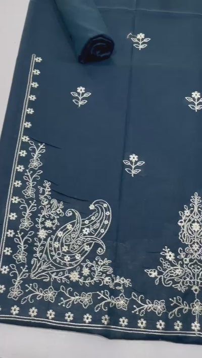 Summer Eid Collection Formal  2-Pc Air-jet Lawn With Heavy Embroidery Shirt And Plain Trouser