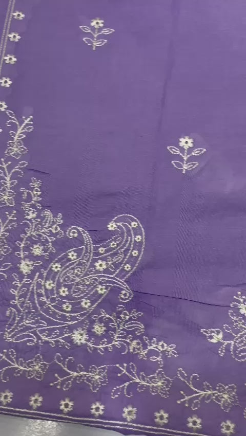 Summer Eid Collection Formal  2-Pc Air-jet Lawn With Heavy Embroidery Shirt And Plain Trouser