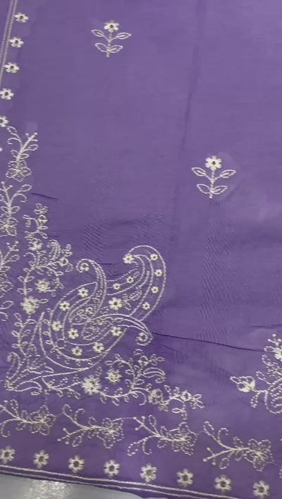 Summer Eid Collection Formal  2-Pc Air-jet Lawn With Heavy Embroidery Shirt And Plain Trouser