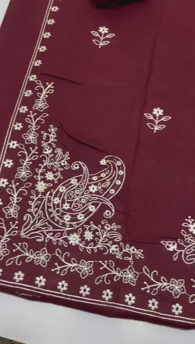 Summer Eid Collection Formal  2-Pc Air-jet Lawn With Heavy Embroidery Shirt And Plain Trouser